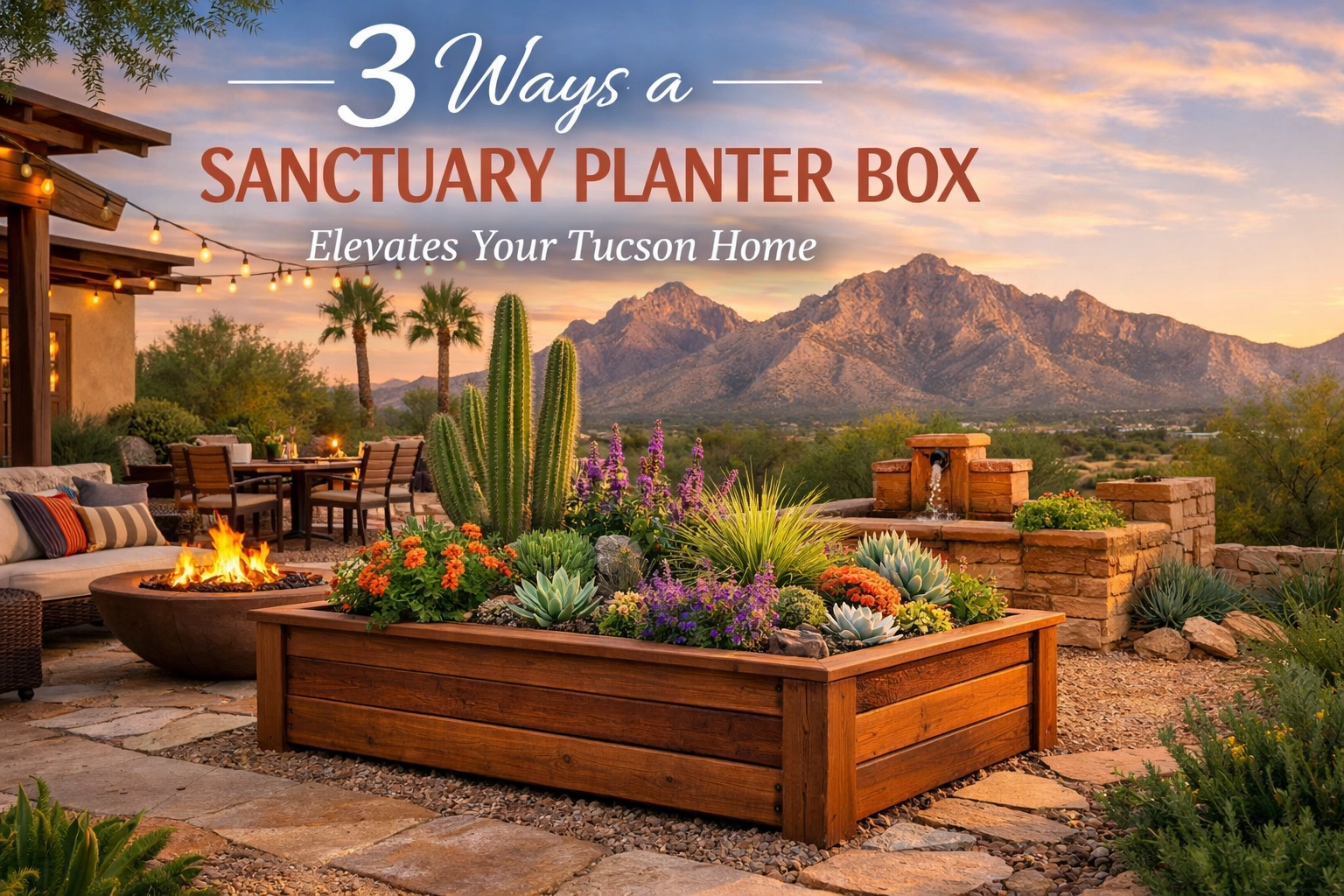 3 Ways a Sanctuary Planter Box Elevates Your Tucson Home