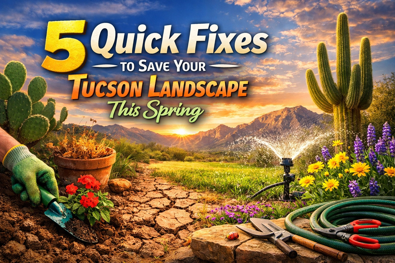 Spring Yard Cleanup: 5 Quick Fixes for a Maintenance-Free Tucson Landscape