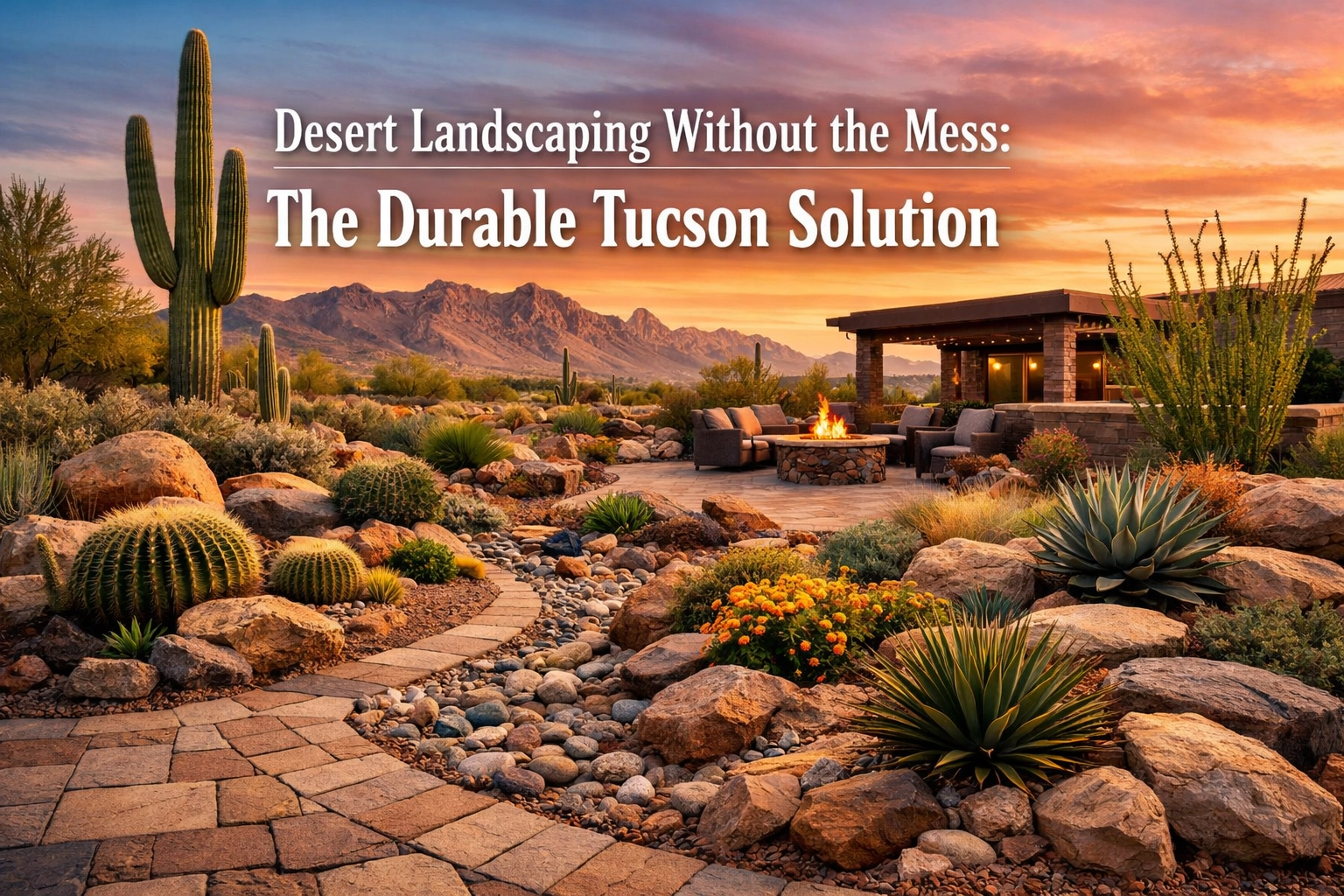 Desert Landscaping Without the Mess: The Durable Tucson Solution